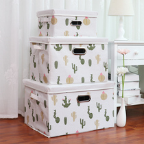 Folding cotton linen containing box cloth art covered wardrobe containing box clothes clothing finishing box extra-large toy containing box