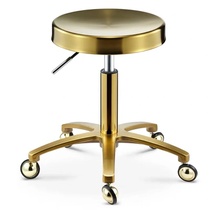 All stainless steel stools hairdressing shop without card hairdressing chair rotating lifting barber shop chair hairdressing round stool