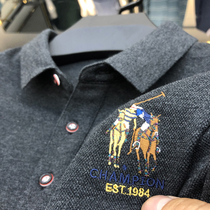 Embroidery polo polo shirt mens long-sleeved Paul shirt mens t-shirt lapel autumn foreign trade cut label export tail single male t