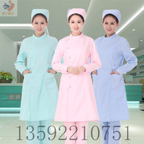 Nightingale nurse uniforms long-sleeved medical white coat pharmacy hospital beauty salon overalls stand-up collar partial skirt multi-color