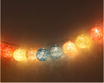Holiday party Cotton ball LED decorative lights Energy-saving and safe Cotton ball lights Christmas decoration Birthday