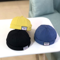 2020 new boy landmain hat spring Korean version children label letter melon leather hat Joker casual girl hat