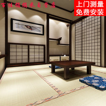 Yangzhou solid wood tatami floor custom Japanese-style whole house and room design Tatami bedroom balcony custom-made installation