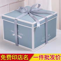 6 8 10 12 14 inch Birthday Cake Box packaging box Custom baked batch of bakery Red manufacturer Direct paper Box