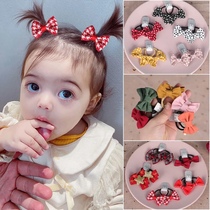 Childrens bow hair accessories headrope girl leather band Korean cute Hairband baby hair rope female baby headgear