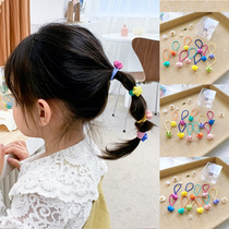 Korean version of childrens hair rope candy color does not hurt hair rope girl Hairband little girl high elastic tie hair small rubber band