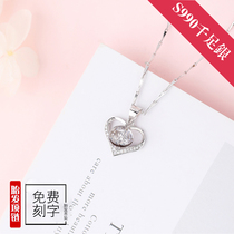 Fetal hair pendant diy sterling silver 990 thousand feet silver permanent boys and girls homemade baby necklace pendant fetal hair souvenir
