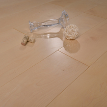 Nine-Picture Log pure solid wood floor light-colored hard maple (white maple) keel lock-free geothermal factory direct sales