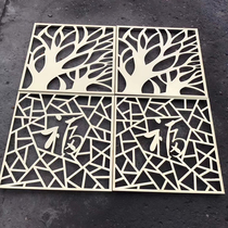 Stainless steel hollowed-out carved flower plate outdoor door head generous advertising sign decoration screen suspended ceiling buckle plate module special price