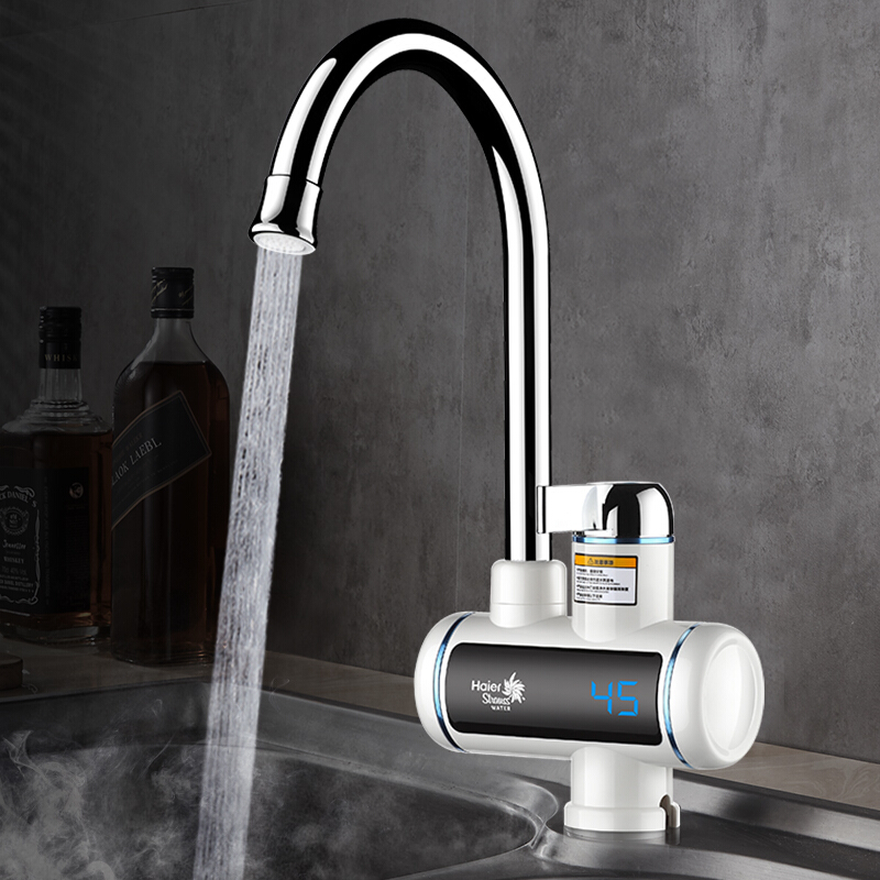 海尔施电热水龙头即热式快热速热过水热热得快厨房宝电加热热水器