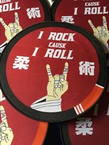 BJJ PATCH Jiu-Jitsu Cloth Sticker I ROCK CAUSE I ROLL Embroidery Thickened Overlock Road Cloth Patch