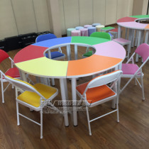 Psychological counselling student table art counseling table chair ballet dance training institution table chair talent development center table