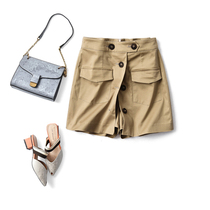 The version is good-looking not cheap version of high waist shorts culottes women Summer 2020 New