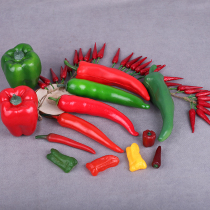 Simulation Chili Model Vegetable Pretzels Red Pepper peppers accessories Film and TV Props Children Early Education Toy Farmhouse Le Pendant