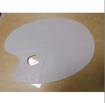 Plastic gouache palette palette Oval palette Color utensils three-line palette