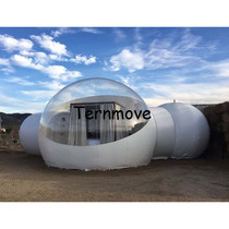 Customized translucent spherical hotel tent starry sky outdoor camping luxury photo homestay inflatable bubble house hot sale