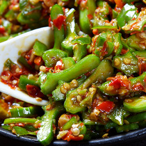 Hunan specialty Chopped pepper knife bean farmer homemade appetizing meals Pickled pickled pickled pickled pickled pickled pickled pickled pickled pickled pickled pickled pickled pickled