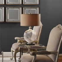 American brand lamp American study bedroom creative brand modern simple round hollow hollow metal wedding room lamp