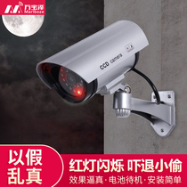 Wanbaoze simulation camera fake camera simulation monitoring flashing light shop anti-theft camera indoor and outdoor waterproof