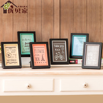 Literary era photo frame 6 7 8 inch couple parent-child wedding photo frame TV cabinet study creative photo frame