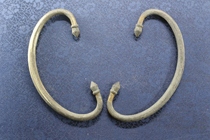 (Moving to sell) Ming and Qing Old furniture Case bronze handle pair of folk accessories Old objects 20201117