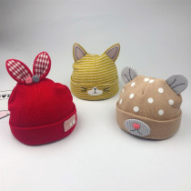Baby autumn and winter hats children baby knitted caps 0-1 years old cute infants 3-6 months warm cap girls