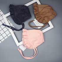 Baby court hat men and women baby Autumn and Winter lace lace belt protection cute princess sweet outer hat windproof hat