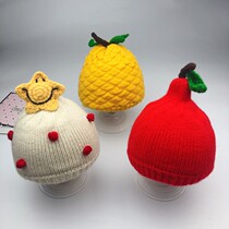 Baby hat autumn and winter 0-3-6-12 months winter thickened warm baby wool hat boy girl pullover