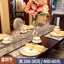 European model room Western tableware set Household steak knife and fork plate Western table set Western plate set