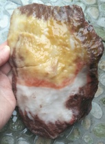 Ning Qiang Coral Jade Fossil Frozen Material Red Huang White Color Color Three Color Raw Stone Engraving Material Collection Grade Boutique W