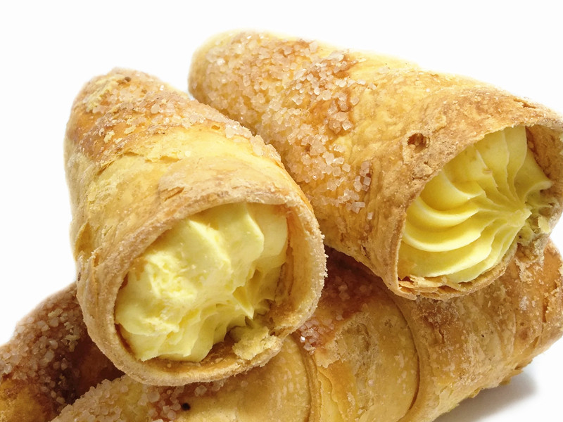 天津特产糕点 西式奶油牛角酥 圆筒脆皮奶油甜品休闲零食小点心