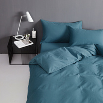 60 thickened brushed cotton single quilt cover Solid color cotton satin autumn and winter warm quilt cover single double dormitory quilt cover