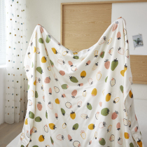 Cartoon cute Tencel soybean fiber summer quilt Children and students cool summer cool quilt single ice silk print air conditioning quilt