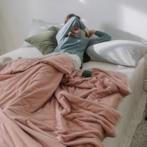 Pure colour geranium cotton summer quilted by pure cotton knit cotton air conditioning by washable full cotton single double summer cold by mother and baby