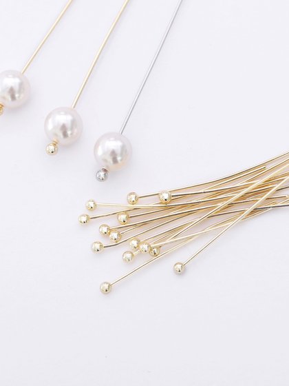 금도금 컬러 스테인 링 14K 라운드 헤드 핀 실버 비드 바늘 DIY 수제 보석 조각 진주 펜던트 귀걸이 볼 바늘 금도금 컬러 스테인 링 14K 라운드 헤드 핀 실버 비드 바늘 DIY 수제 보석 조각 진주 펜던트 귀걸이 볼 바늘