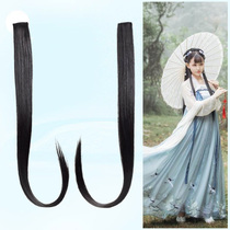 Xin Direct Paper hair long old fashion wig invisible hair of straight corner hair ancient film film
