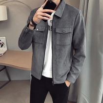 Tide mens coat spring and autumn new Korean casual jacket men Hanghai style cowboy baseball suit