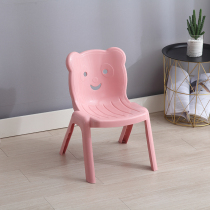 Plastic childrens chair Kindergarten baby backrest chair Adult bench Childrens learning table and chair Household non-slip stool