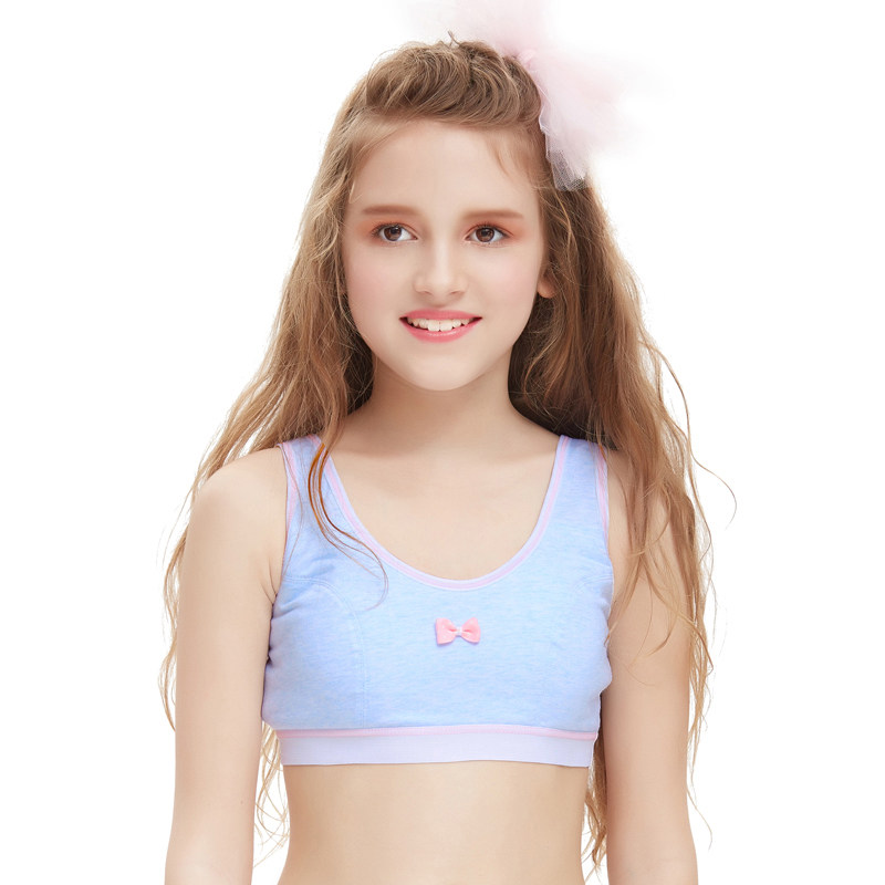Girls bra cotton students underwear development period thin section