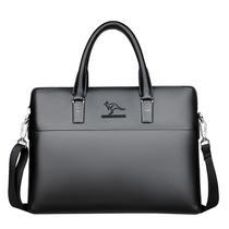 English Fig Bag Rat Genuine Men Handbag Casual Briefcase Business Inclined Satchel Bag Crosswalk Single Shoulder Bag Soft Leather Man Bag