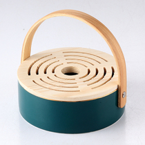 Creative Day Style Mosquito Incense Tray Ceramic Mosquito Incense Stand Sandalwood Stove Creativity Room Home Mosquito Repellent Incense Box Pick Up Ash Pan