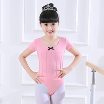 Childrens dance clothes girls practice clothes summer short sleeve girls ballet dress childrens grade dance clothes