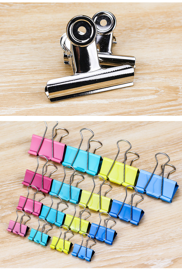 加厚铁夹子财务票据夹大夹子强力特大小号多功能老式票夹文件书夹