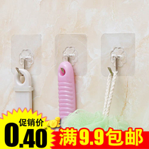 Strong hook strong adhesive hook Wall Wall non-perforated no trace bearing load-bearing bathroom kitchen hook for household