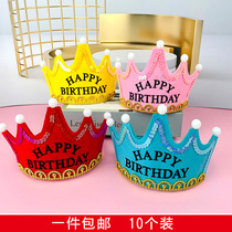 Luminous Birthday Hat Prince Princess Crown Birthday Hat Birthday Party Dress Up With Light Luminous Hat Childrens Birthday