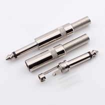 6 5 large two-core plug metal 6 5mm single sound plug audio microphone mixer plug