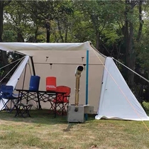 bushcraft outdoor camping double shelter tent Park Field wind survival army curtain Oxford cloth rainproof