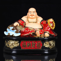 Wide-body Maitreya Buddha Big Belly Happy Buddha Statue Red Maitreya Home Wide Body Laughing Buddha