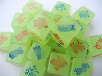 Men and women flirting dice sieve color rolling ball passion temptation card adult fun game luminous effect sex supplies