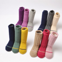 Baby socks autumn and winter men and women Baby Cotton thick warm middle leg socks 0-3 years old childrens non-slip socks